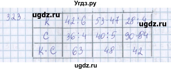 ГДЗ (Решебник) по математике 3 класс Давыдов В.В. / упражнение / 323