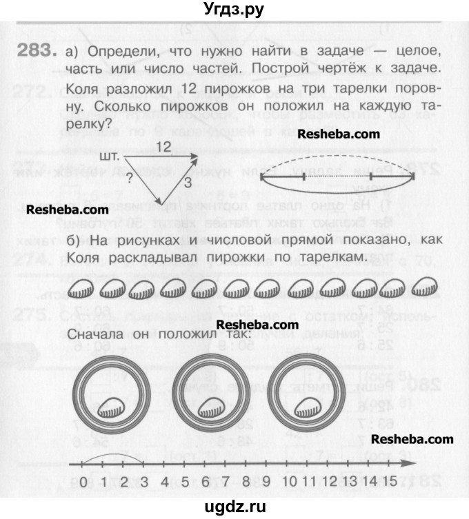 ГДЗ (Учебник) по математике 3 класс Давыдов В.В. / упражнение / 283