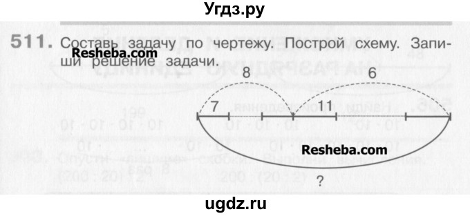 ГДЗ (Учебник) по математике 3 класс Давыдов В.В. / упражнение / 511