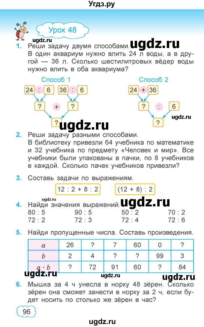 ГДЗ (Учебник  2021) по математике 3 класс Муравьева Г.Л. / часть 1. страница / 96