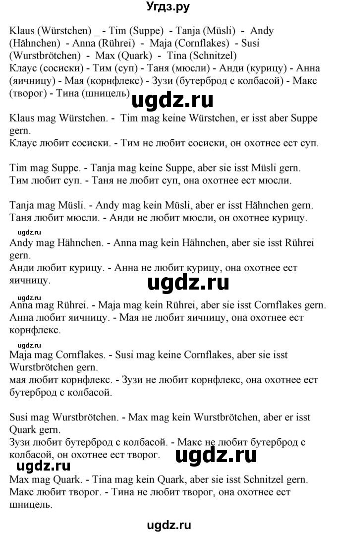 ГДЗ (Решебник) по немецкому языку 5 класс Салынская С.И. / часть 1. страница / 55(продолжение 3)