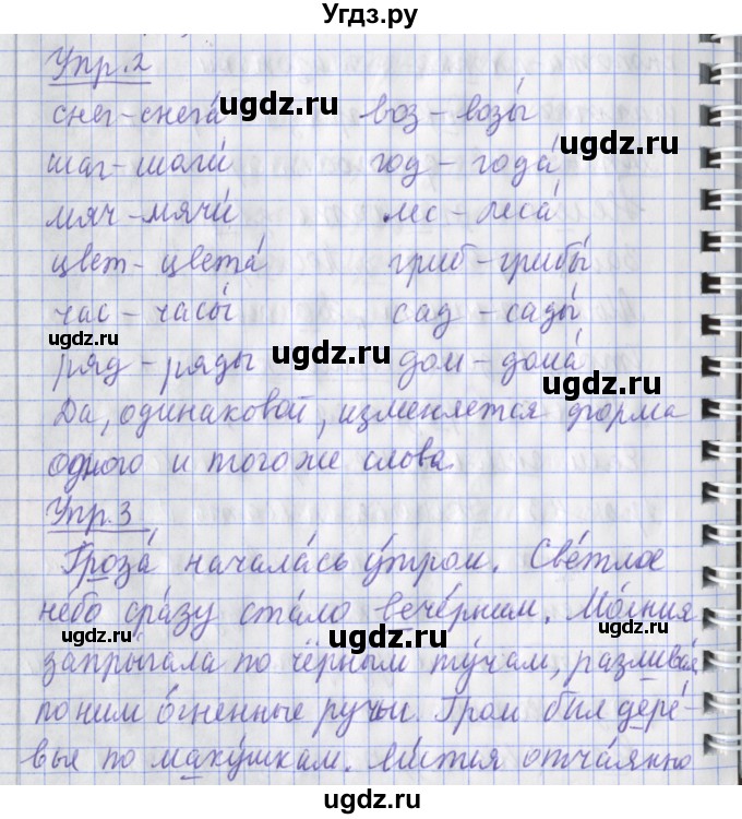 ГДЗ (Решебник) по русскому языку 2 класс (рабочая тетрадь пишем грамотно) Кузнецова М.И. / тетрадь №1. страница / 46