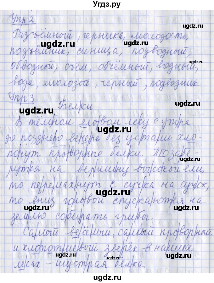 ГДЗ (Решебник) по русскому языку 2 класс (рабочая тетрадь пишем грамотно) Кузнецова М.И. / тетрадь №2. страница / 38