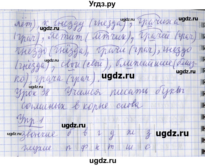 ГДЗ (Решебник) по русскому языку 2 класс (рабочая тетрадь пишем грамотно) Кузнецова М.И. / тетрадь №1. страница / 33(продолжение 2)
