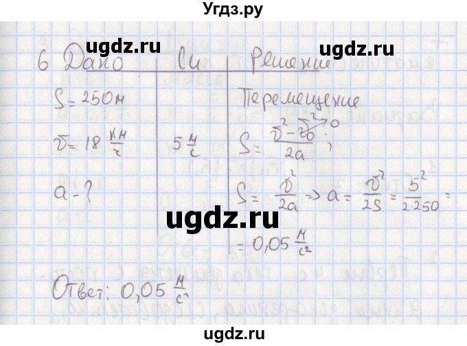 ГДЗ (Решебник) по физике 9 класс (тесты) Слепнева Н.И. / тематические тесты / тематический тест №3. вариант / 2(продолжение 3)