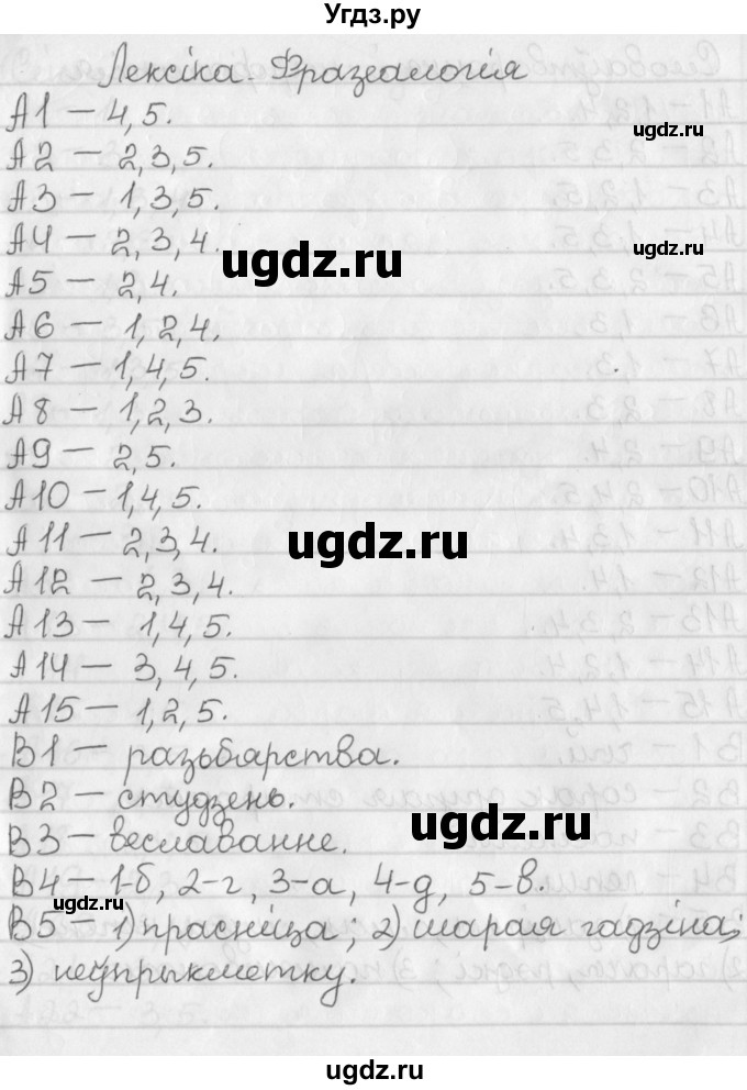 ГДЗ (Решебник к учебнику 2016) по белорусскому языку 11 класс Валочка Г. М. / тестовая работа / 2