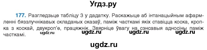 ГДЗ (Учебник 2021) по белорусскому языку 11 класс Валочка Г. М. / упражнение / 177