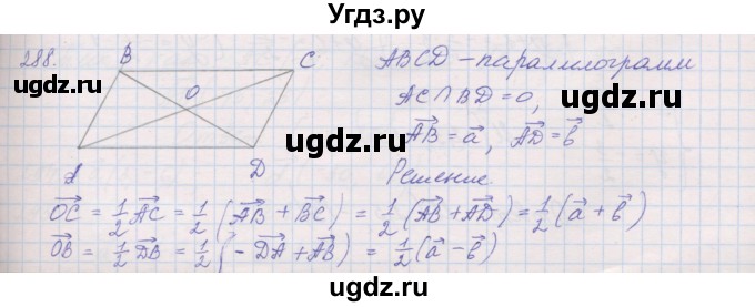ГДЗ (Решебник) по геометрии 9 класс (рабочая тетрадь) Мерзляк А.Г. / упражнение номер / 288