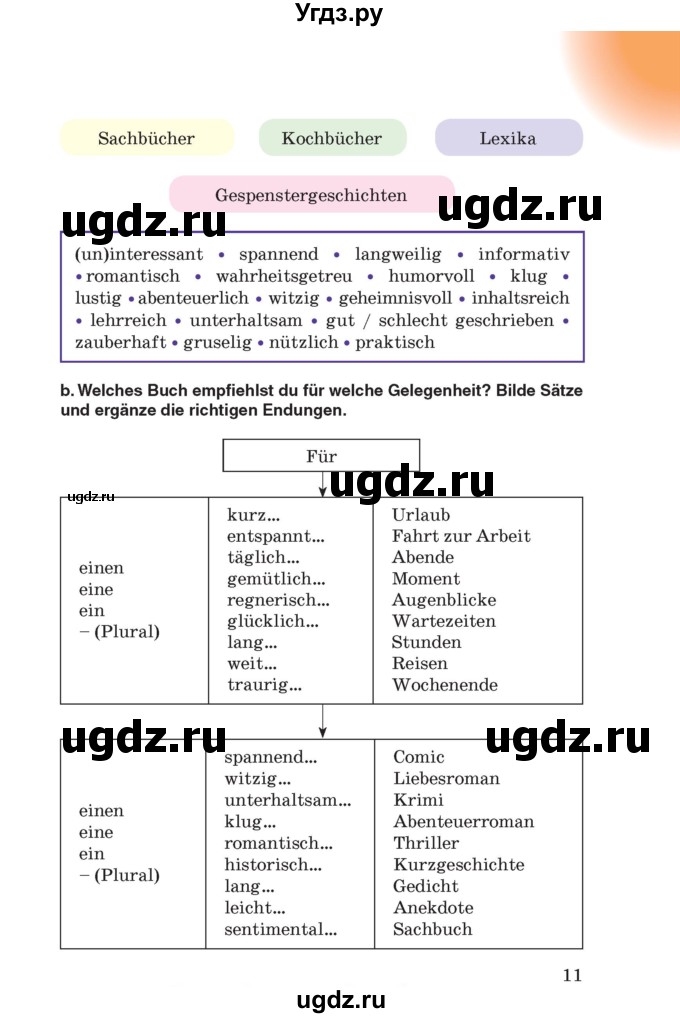 ГДЗ (Учебник) по немецкому языку 8 класс Лаптева Н.Е. / часть 2. страница номер / 11
