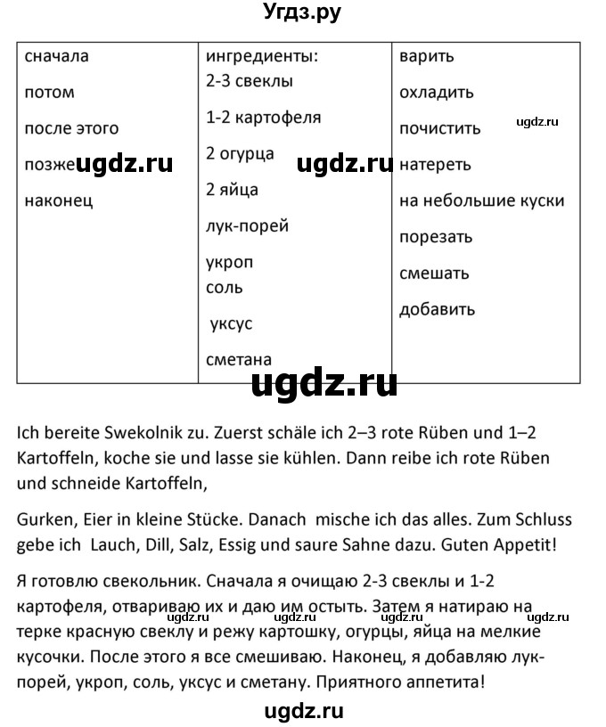 ГДЗ (Решебник) по немецкому языку 8 класс Лаптева Н.Е. / часть 1. страница номер / 111(продолжение 2)