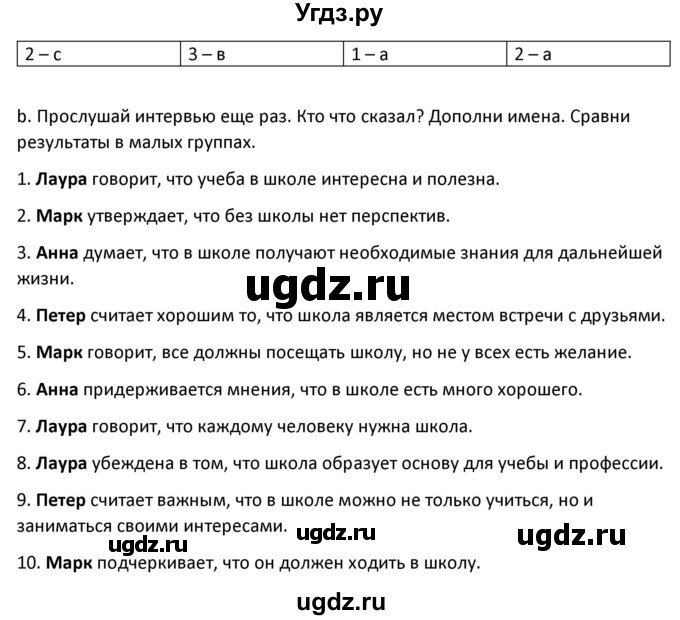 ГДЗ (Решебник) по немецкому языку 8 класс Лаптева Н.Е. / часть 1. страница номер / 23(продолжение 3)