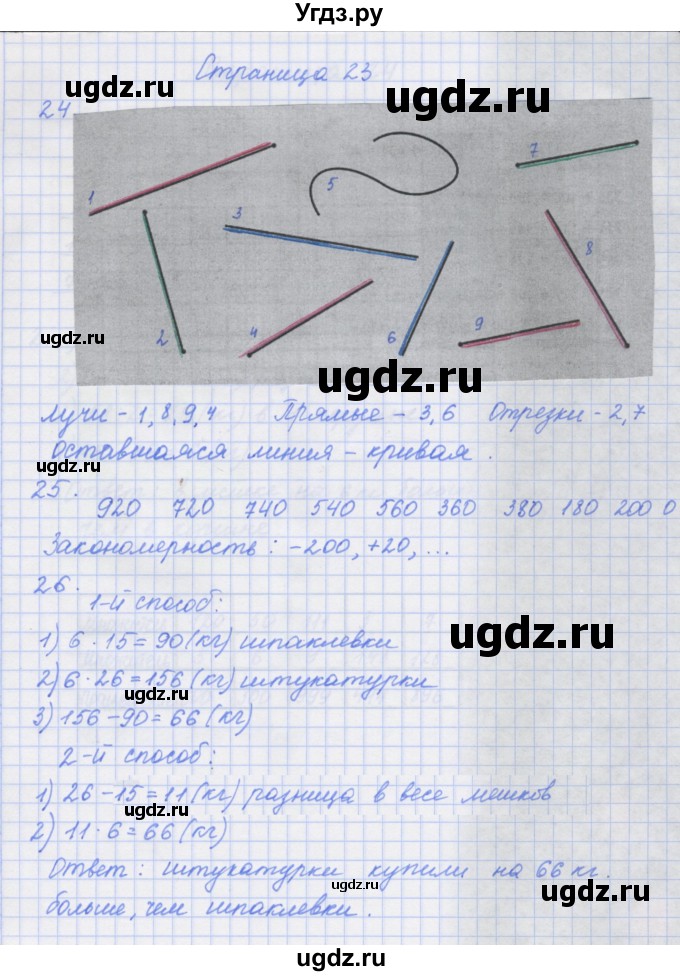 ГДЗ (Решебник к тетради 2017) по математике 4 класс (рабочая тетрадь) Дорофеев Г.В. / часть 1. страница / 23