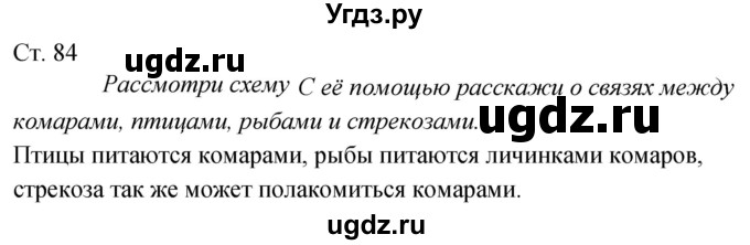 ГДЗ (Решебник к учебнику 2020) по окружающему миру 2 класс Плешаков А.А. / часть 2 (страница) / 84