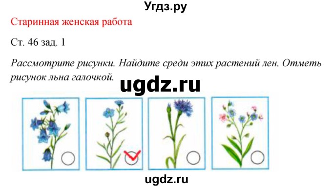 ГДЗ (Решебник) по окружающему миру 2 класс (рабочая тетрадь) Плешаков А.А. / часть 1. страница номер / 46