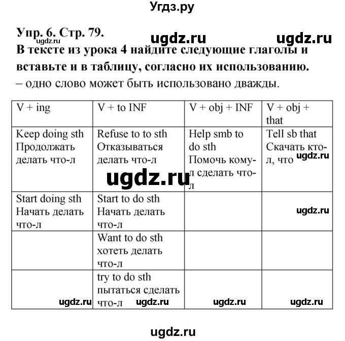 ГДЗ (Решебник) по английскому языку 9 класс (рабочая тетрадь New Millennium) Гроза О.Л. / страница номер / 79