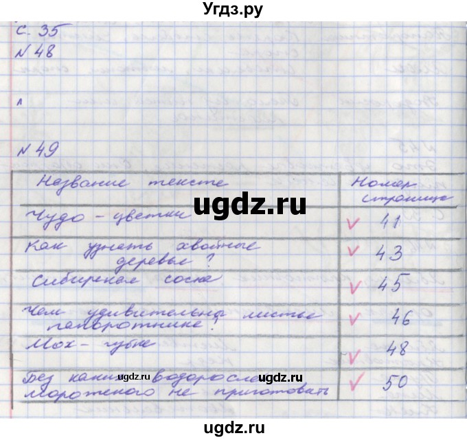 ГДЗ (Решебник) по окружающему миру 2 класс (тетрадь для самостоятельной работы) Федотова О.Н. / часть 1. страница номер / 35