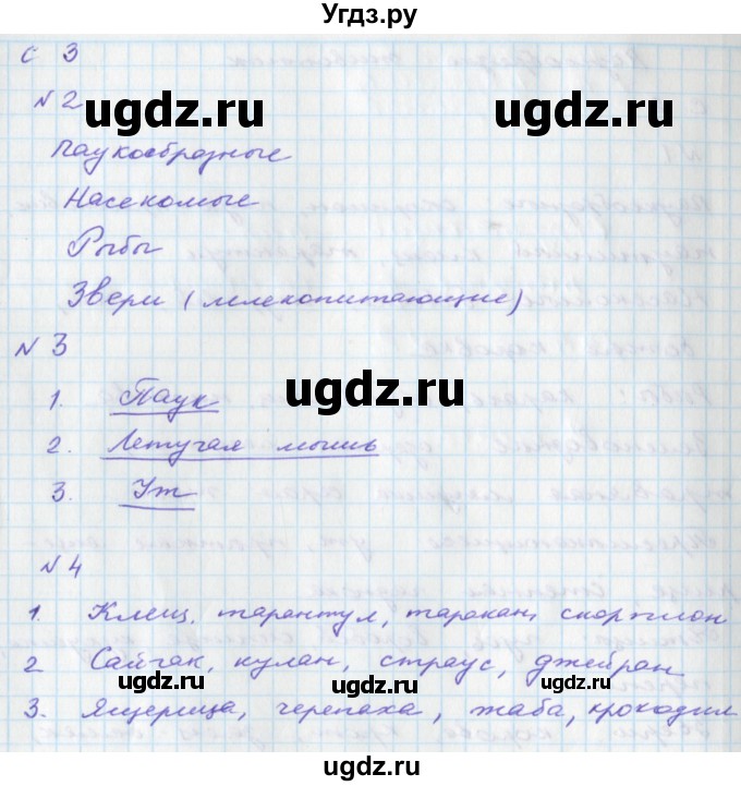 ГДЗ (Решебник) по окружающему миру 2 класс (тетрадь для самостоятельной работы) Федотова О.Н. / часть 2. страница номер / 3