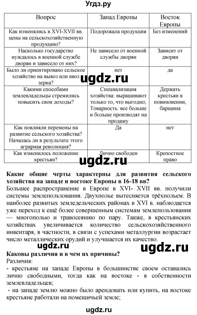 ГДЗ (Решебник) по истории 7 класс (тетрадь-тренажер) Ведюшкин В.А. / страница номер / 30(продолжение 2)