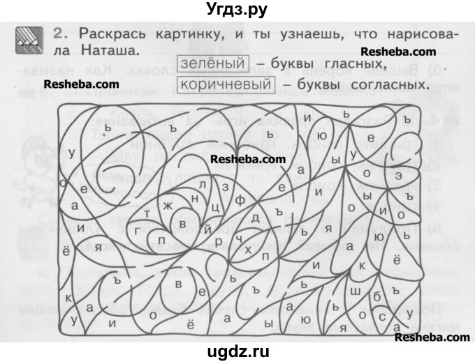 ГДЗ (Учебник) по русскому языку 2 класс (рабочая тетрадь) Яковлева С.Г. / тетрадь №1. упражнение / 2