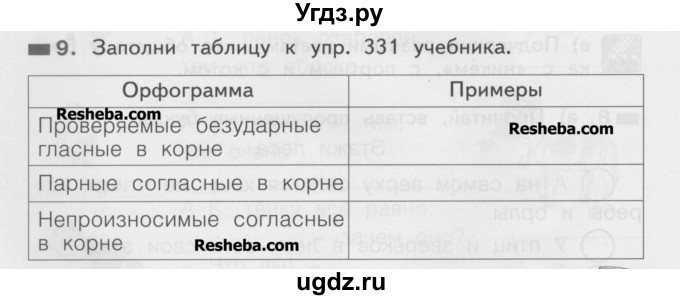 ГДЗ (Учебник) по русскому языку 2 класс (рабочая тетрадь) Яковлева С.Г. / тетрадь №4. упражнение / 9