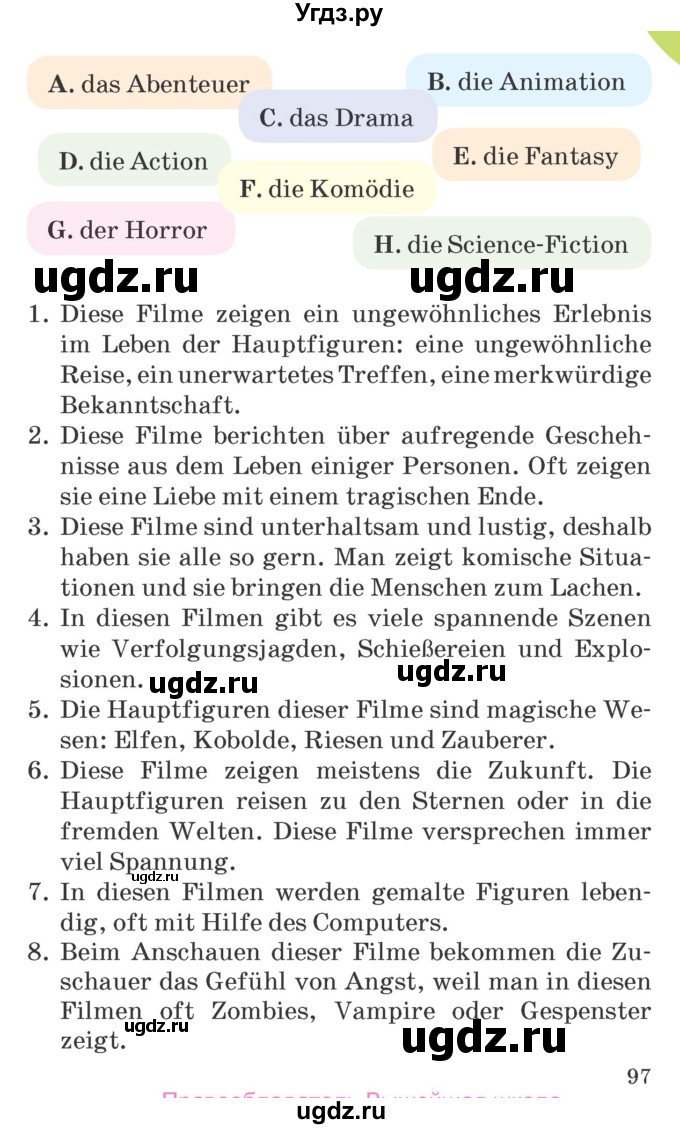 ГДЗ (Учебник) по немецкому языку 6 класс Салынская С.И. / часть 1. страница / 97