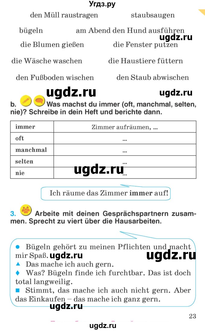 ГДЗ (Учебник) по немецкому языку 6 класс Салынская С.И. / часть 2. страница / 23