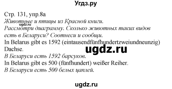 ГДЗ (Решебник) по немецкому языку 6 класс Салынская С.И. / часть 2. страница / 131