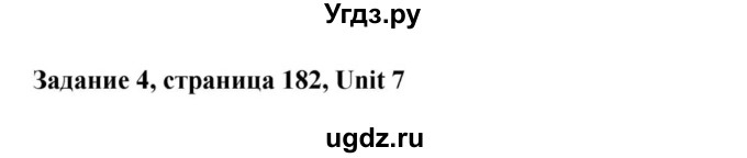 ГДЗ (Решебник) по английскому языку 9 класс Юхнель Н.В. / часть 1. страница номер / 182(продолжение 6)