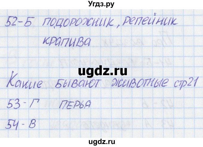 ГДЗ (Решебник) по окружающему миру 2 класс (тесты) Плешаков А.А. / страница номер / 21