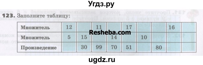 ГДЗ (Учебник) по математике 5 класс Виленкин Н.Я. / часть 1. упражнение / 123 (123)