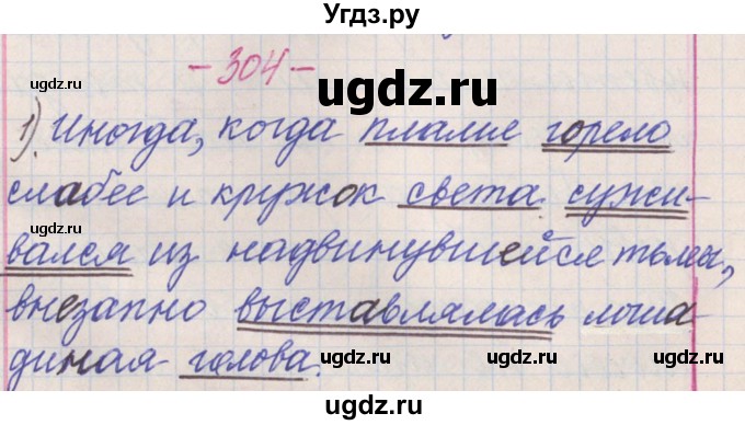 ГДЗ (Решебник) по русскому языку 11 класс Львова С.И. / номер упражнения / 304