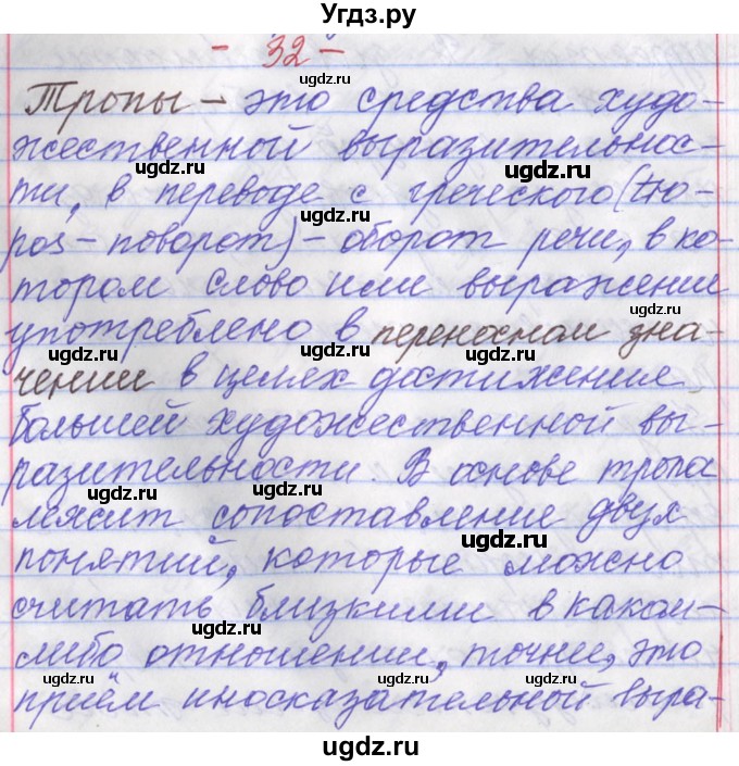 ГДЗ (Решебник) по русскому языку 11 класс Львова С.И. / номер упражнения / 32