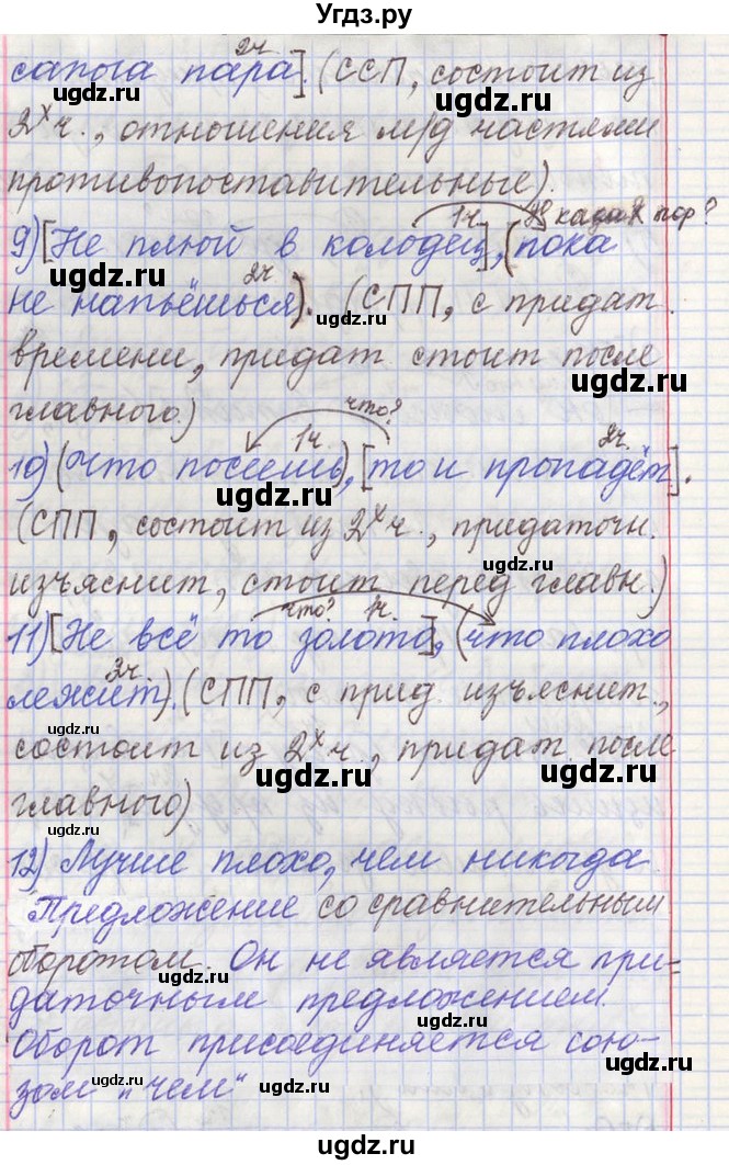 ГДЗ (Решебник) по русскому языку 11 класс Львова С.И. / номер упражнения / 46(продолжение 8)