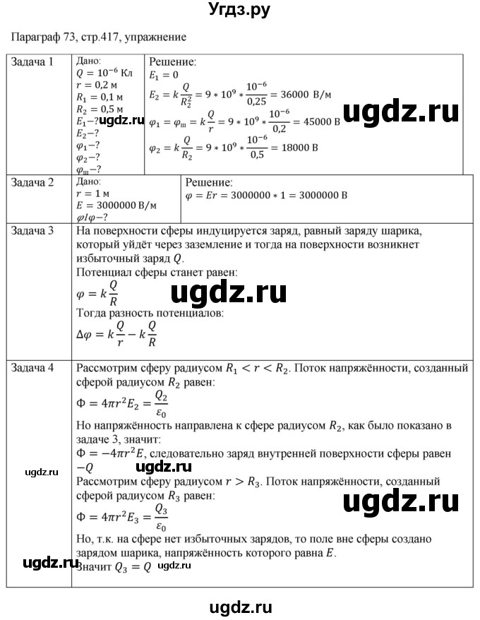 ГДЗ (Решебник) по физике 10 класс Грачев А.В. / § / 73(продолжение 2)