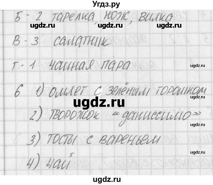 ГДЗ (Решебник) по технологии 5 класс (контрольно-измерительные материалы) Логвинова О.Н. / тест 9. вариант / 1(продолжение 2)