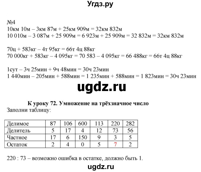 ГДЗ (Решебник к тетради 2022) по математике 4 класс (рабочая тетрадь) Гейдман Б.П. / тетрадь №3. страница / 19