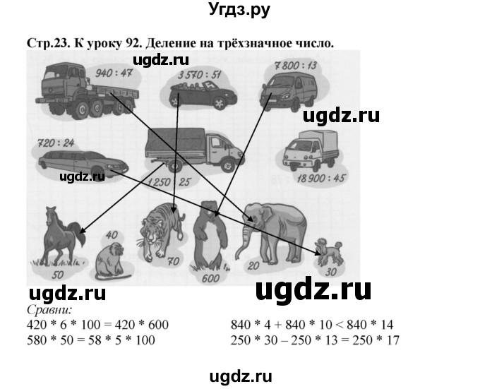 ГДЗ (Решебник к тетради 2016) по математике 4 класс (рабочая тетрадь) Гейдман Б.П. / тетрадь №4. страница / 23