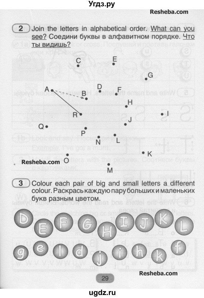 ГДЗ (Учебник) по английскому языку 3 класс (рабочая тетрадь) Лапицкая Л.М. / часть 1. страница номер / 29