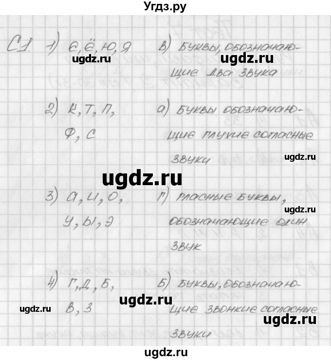 ГДЗ (Решебник) по русскому языку 1 класс (контрольно-измерительные материалы) Позолотина И.В. / тест 7. вариант / 2(продолжение 2)