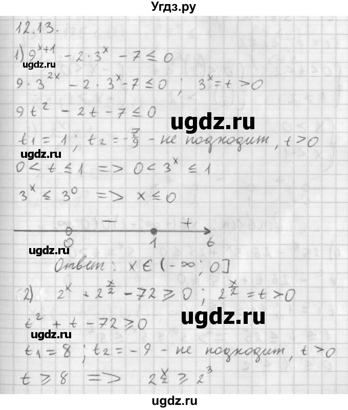 ГДЗ (Решебник к учебнику 2014) по алгебре 11 класс Мерзляк А.Г. / § 12 / 12.13