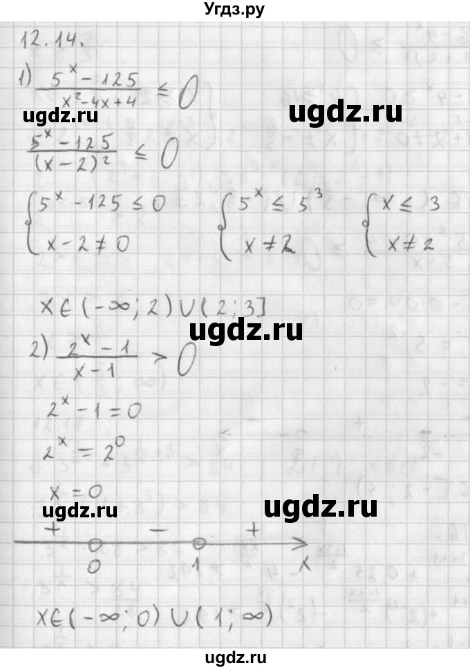 ГДЗ (Решебник к учебнику 2014) по алгебре 11 класс Мерзляк А.Г. / § 12 / 12.14