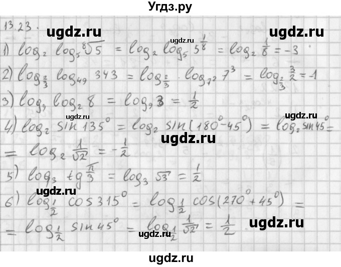 ГДЗ (Решебник к учебнику 2014) по алгебре 11 класс Мерзляк А.Г. / § 13 / 13.23