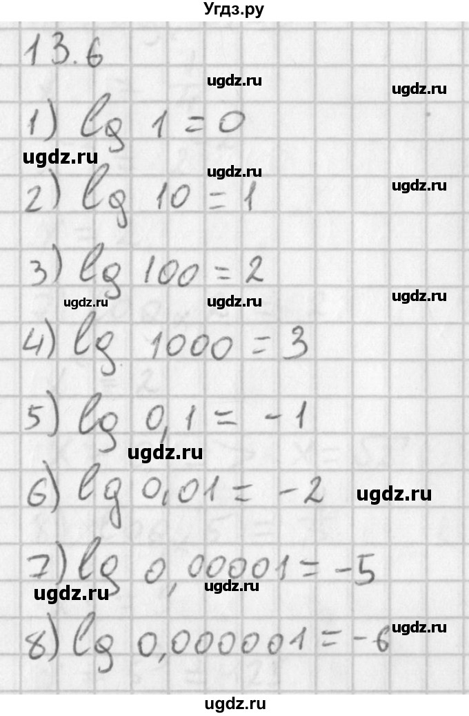 ГДЗ (Решебник к учебнику 2014) по алгебре 11 класс Мерзляк А.Г. / § 13 / 13.6