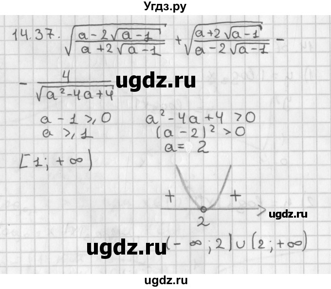 ГДЗ (Решебник к учебнику 2014) по алгебре 11 класс Мерзляк А.Г. / § 14 / 14.37