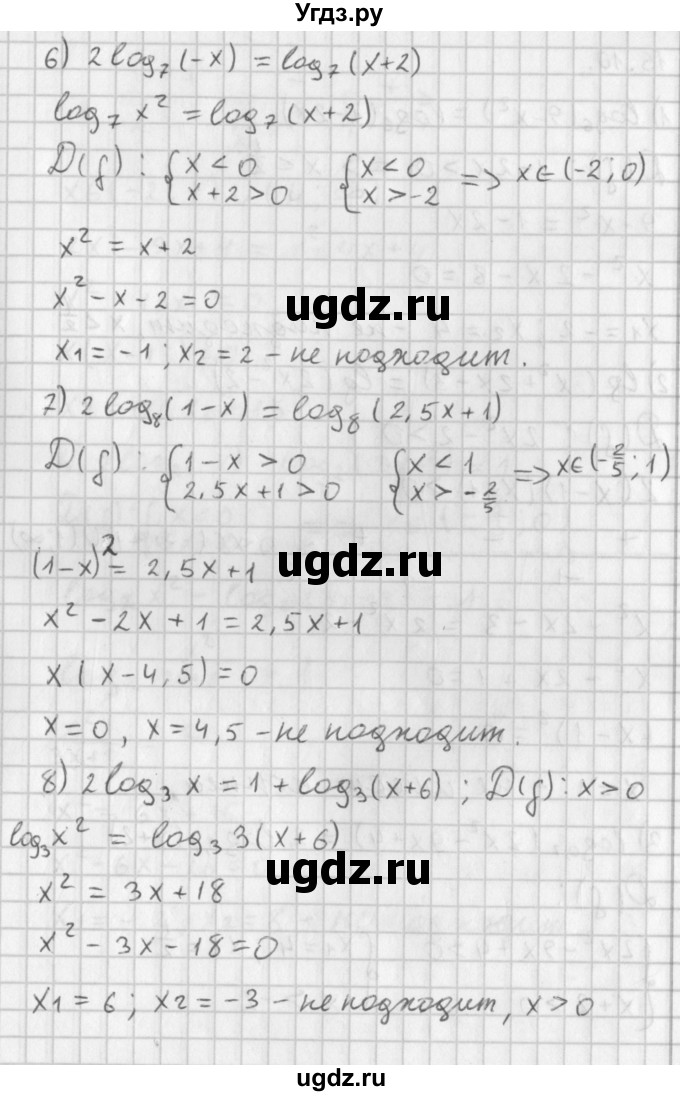 ГДЗ (Решебник к учебнику 2014) по алгебре 11 класс Мерзляк А.Г. / § 15 / 15.9(продолжение 3)