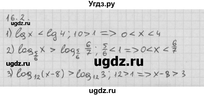 ГДЗ (Решебник к учебнику 2014) по алгебре 11 класс Мерзляк А.Г. / § 16 / 16.2