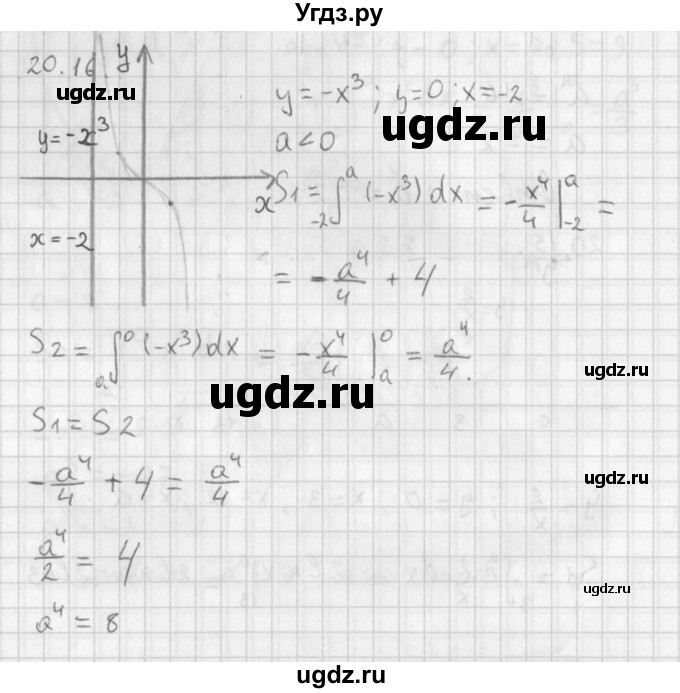 ГДЗ (Решебник к учебнику 2014) по алгебре 11 класс Мерзляк А.Г. / § 20 / 20.16