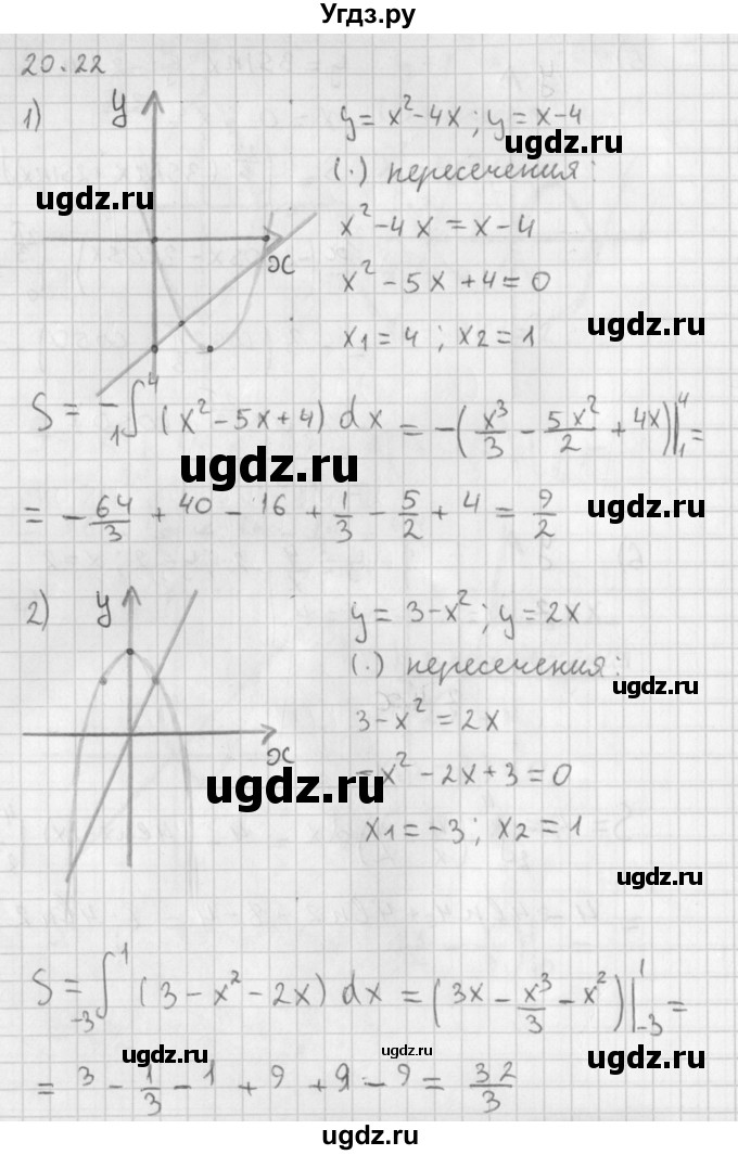 ГДЗ (Решебник к учебнику 2014) по алгебре 11 класс Мерзляк А.Г. / § 20 / 20.22