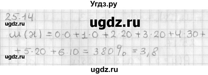 ГДЗ (Решебник к учебнику 2014) по алгебре 11 класс Мерзляк А.Г. / § 25 / 25.14