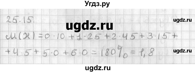 ГДЗ (Решебник к учебнику 2014) по алгебре 11 класс Мерзляк А.Г. / § 25 / 25.15